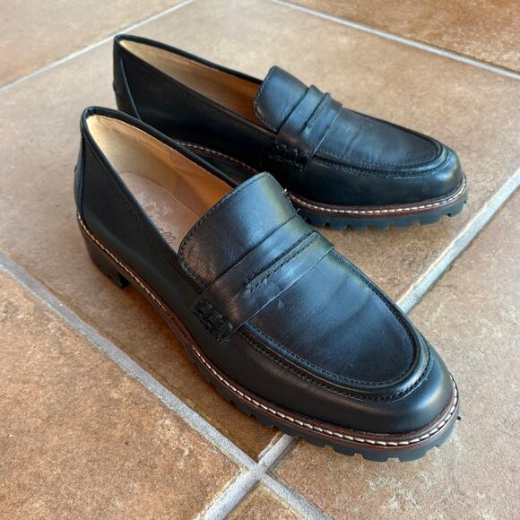 Madewell The Corinne Black Lug Sole Loafers Versatile Updated Classic size 9 - Picture 9 of 16